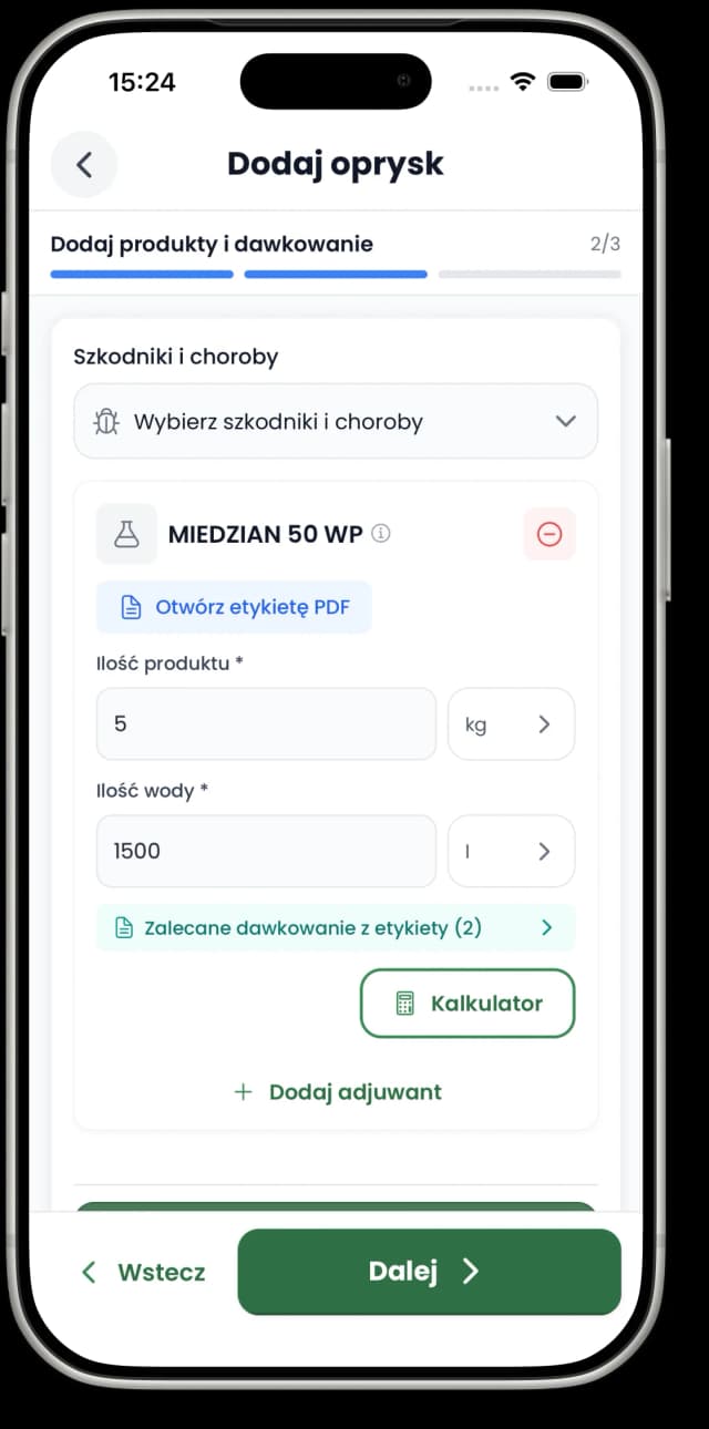 Dobierz produkt i dawkę